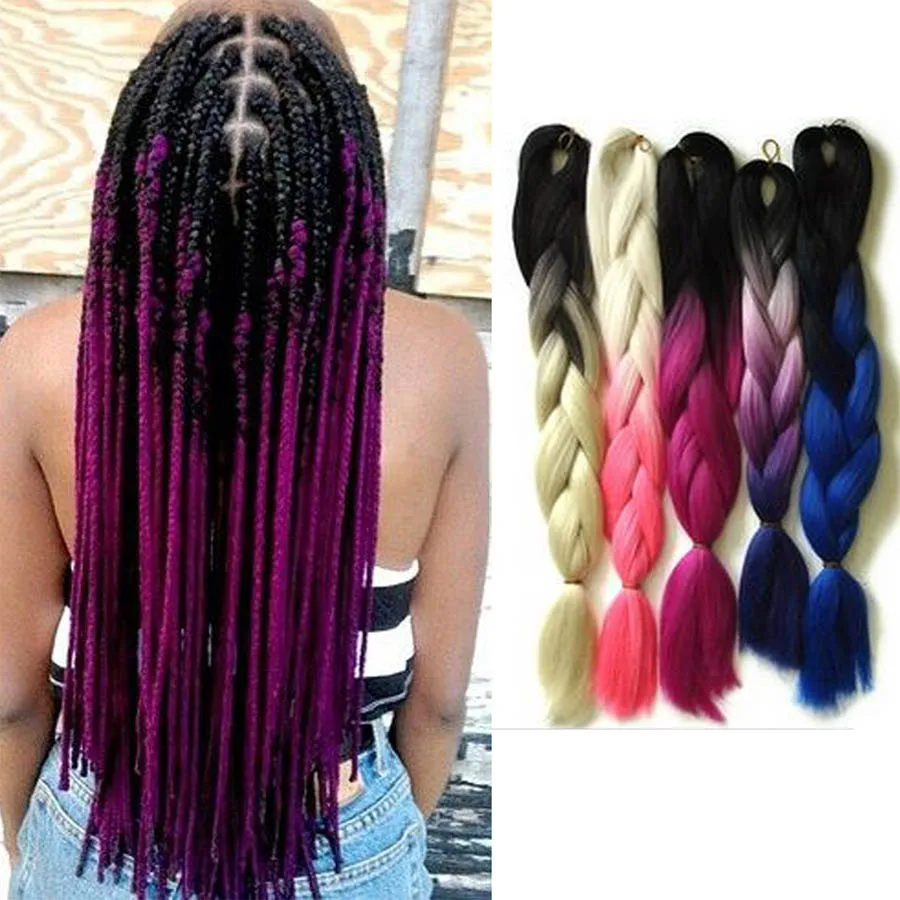 

Gradually changing color big braid multi-colored high-temperature silk twist beat plait small dreadlocks wig Headwear