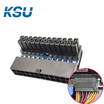 

Wholesale Motherboard adapter 24Pin 24-Pin Male to Female 90 Degree Revolution Power Cable Adapter