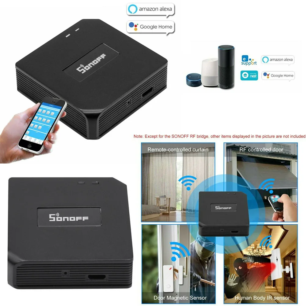 

RF Bridge WiFi 433 MHz Replacement Smart Home Automation Switch Wi-Fi RF Remote Controller OD889