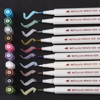 

Medium Tip Paint Pens Metallic Markers Paint Metal Art Permanent Marker Set Pens for Card Making Painting RocksScrapbooking