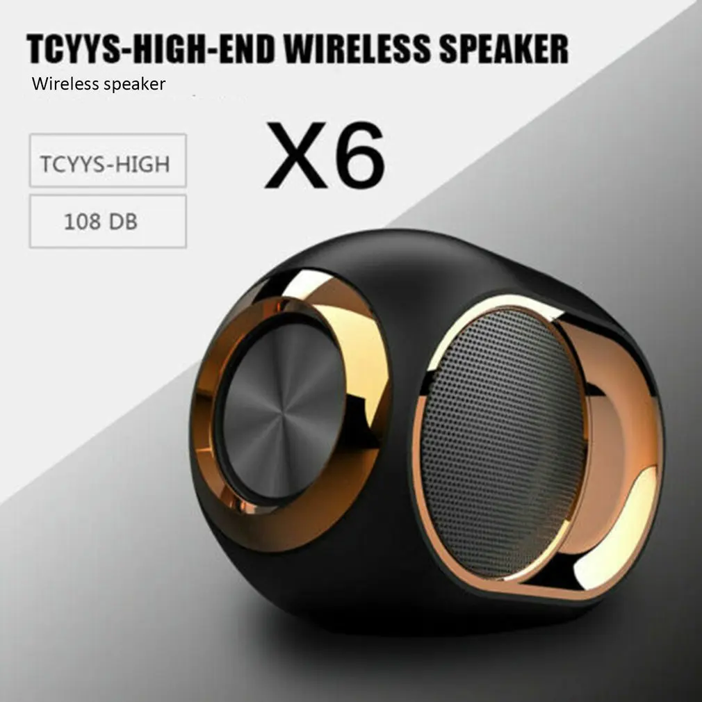X6 HIFI Blueteeth Портативная Беспроводная колонка 5 0 стереозвук звуковая панель FM TWS SD