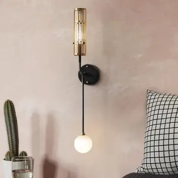 

Nordic style Living Room Wall Lamp Light Luxury Mirror Lamp Corridor Balcony Bedroom Bedside Wall Led Light