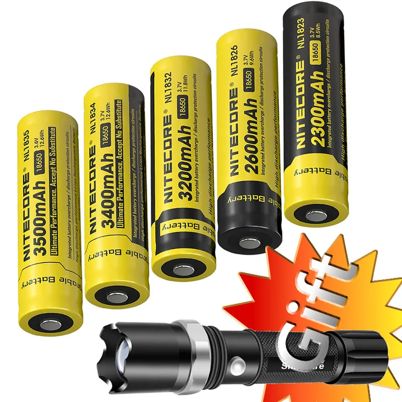 Топ продаж Nitecore NL1823/NL1826/NL1832/NL1834/NL1835 3 7 в защитный литий ионный аккумулятор петля