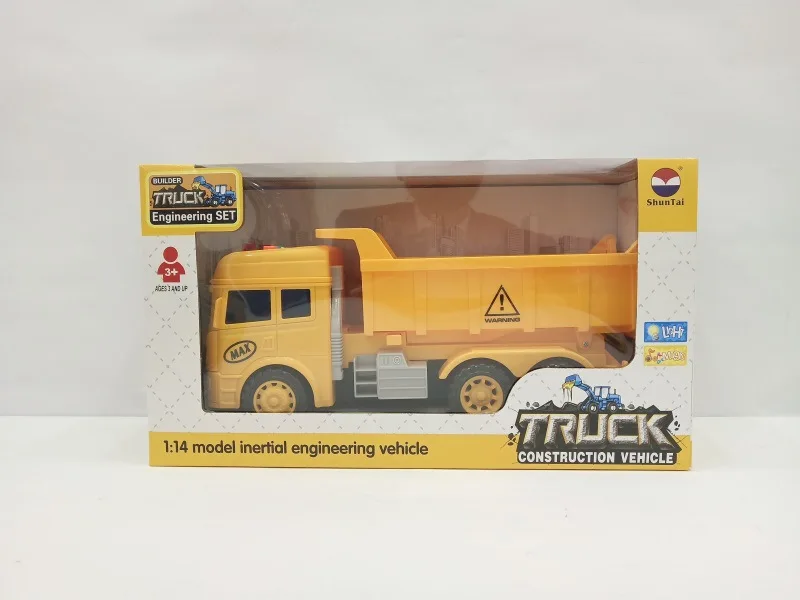 

Early Childhood Educational Sound-And-Light Inertia Engineering Vehicle Children Large Size Excavator Freight Truck Inertia Toy