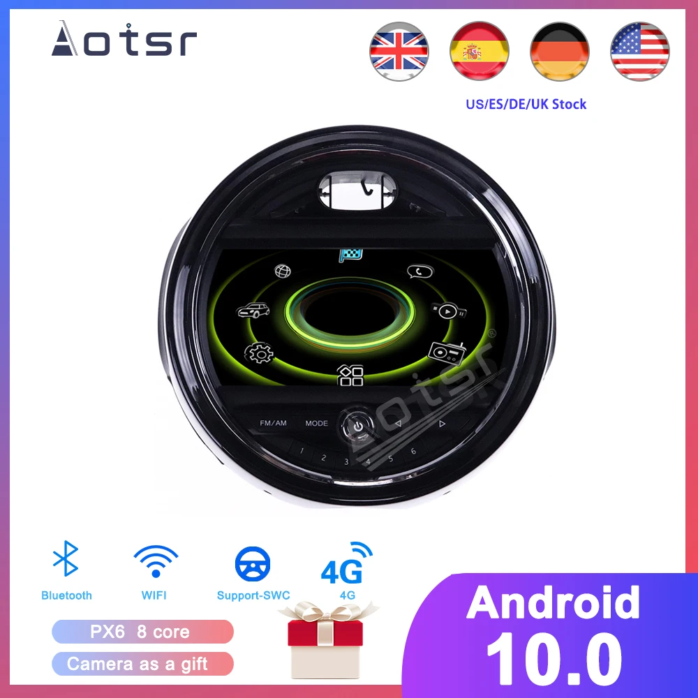 Android 10 64G Car CD Player GPS Navigation For BMW Mini Cooper S F55 F56 2014-2019 Auto Radio Stereo Multimedia Player HeadUnit