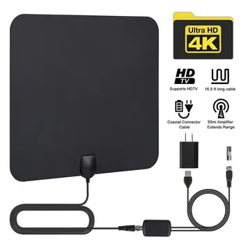 

XYCING 4K Digital HDTV Aerial Indoor Amplified Antenna 50 Miles Range HD1080P DVBT2 Freeview TV HD digital TV antenna