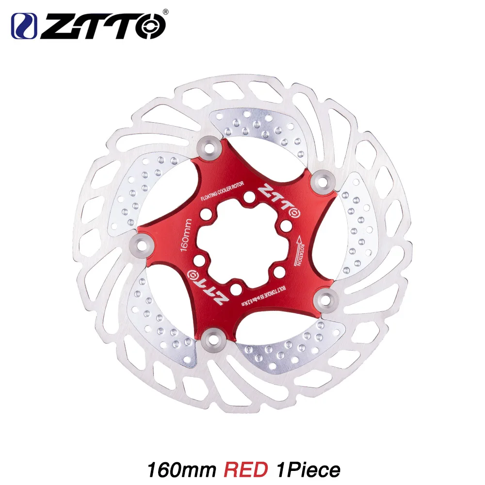 Cooling 160mm Red Велосипедный тормозной охлаждающий диск, плавающий ледяной ротор для горного велосипеда с гравием 203 мм 180 мм 160 мм 140 мм охлаждающий ротор vs RT99 RT86 - Цвет: Cooling 160mm Red