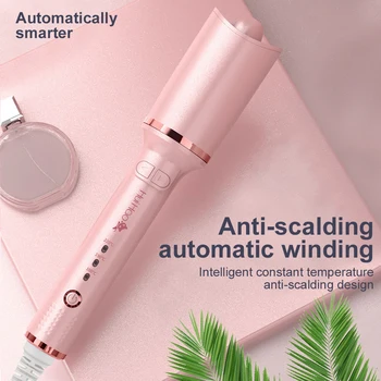 

Automatic Hair Curler Iron Rotate Ceramic Electric Hair Style Tool Fast Lasting Styling Portable Auto Air Spin Curling Wave
