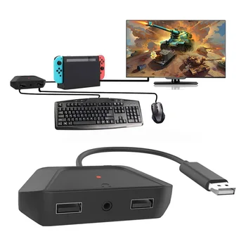 

Mouse Adapter Converter Voice Function Game Keyboard Set Lightweight Game Playing Elements for PS3/PS4/Xbox/Switch