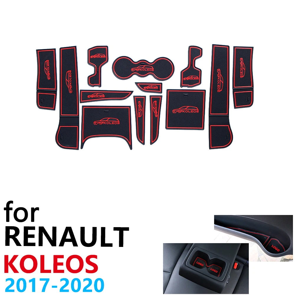 Противоскользящие резиновые чашки подушки Салонные подложки для Renault Koleos MK2 samsung