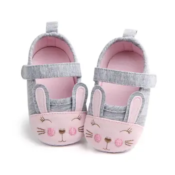 

Cute Cartoon Rabbit Newborn Baby Girls Shoes Toddler Infant Cotton Crib Shoes Anti-slip Prewalker Sneaker Bunny First Walkers