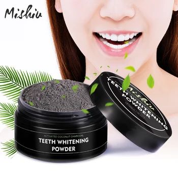 

50G Mishiu Activated Oral Care Natural Activated Coconut Charcoal Teeth Whitening Powder 50Ml Oral Hygiene