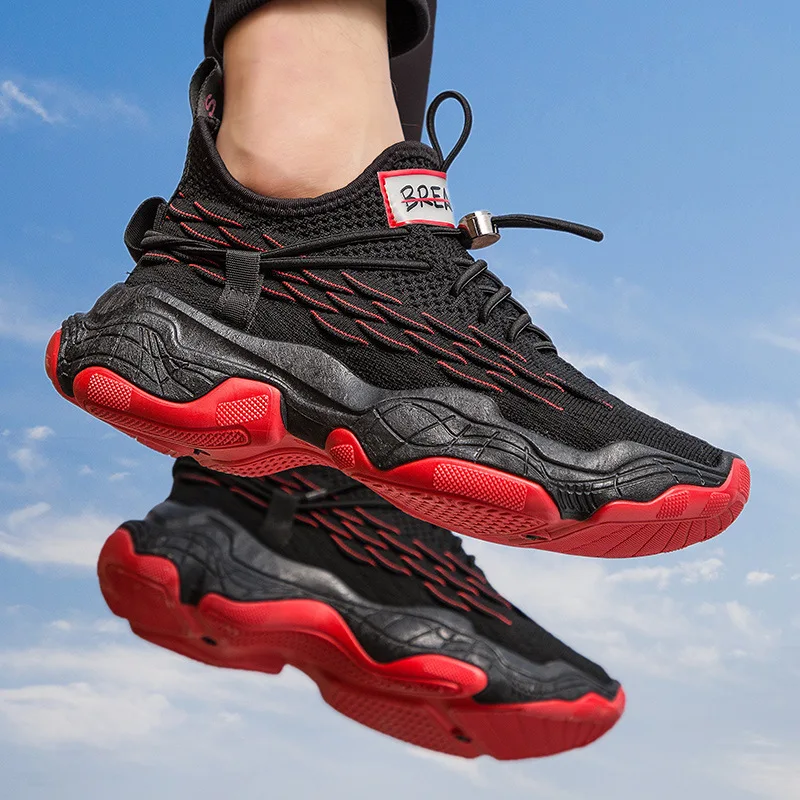 New large reflective daddy shoes autumn outdoor zapatillas hombr antiskid running shoes fashionable men's shoes jogging sneakers
