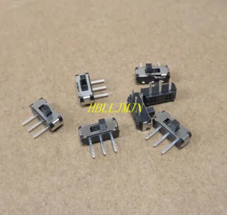 

100pcs 3 Pin PCB 2 Position DPDT 1P2T SMD SMT Vertical Slide Switch