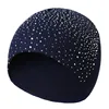Spring  Atumn Winter Hats for Women Knitted Beanie Cap Girls Wool Brand Hat with Shining Rhinestone Female Casual Hats 3