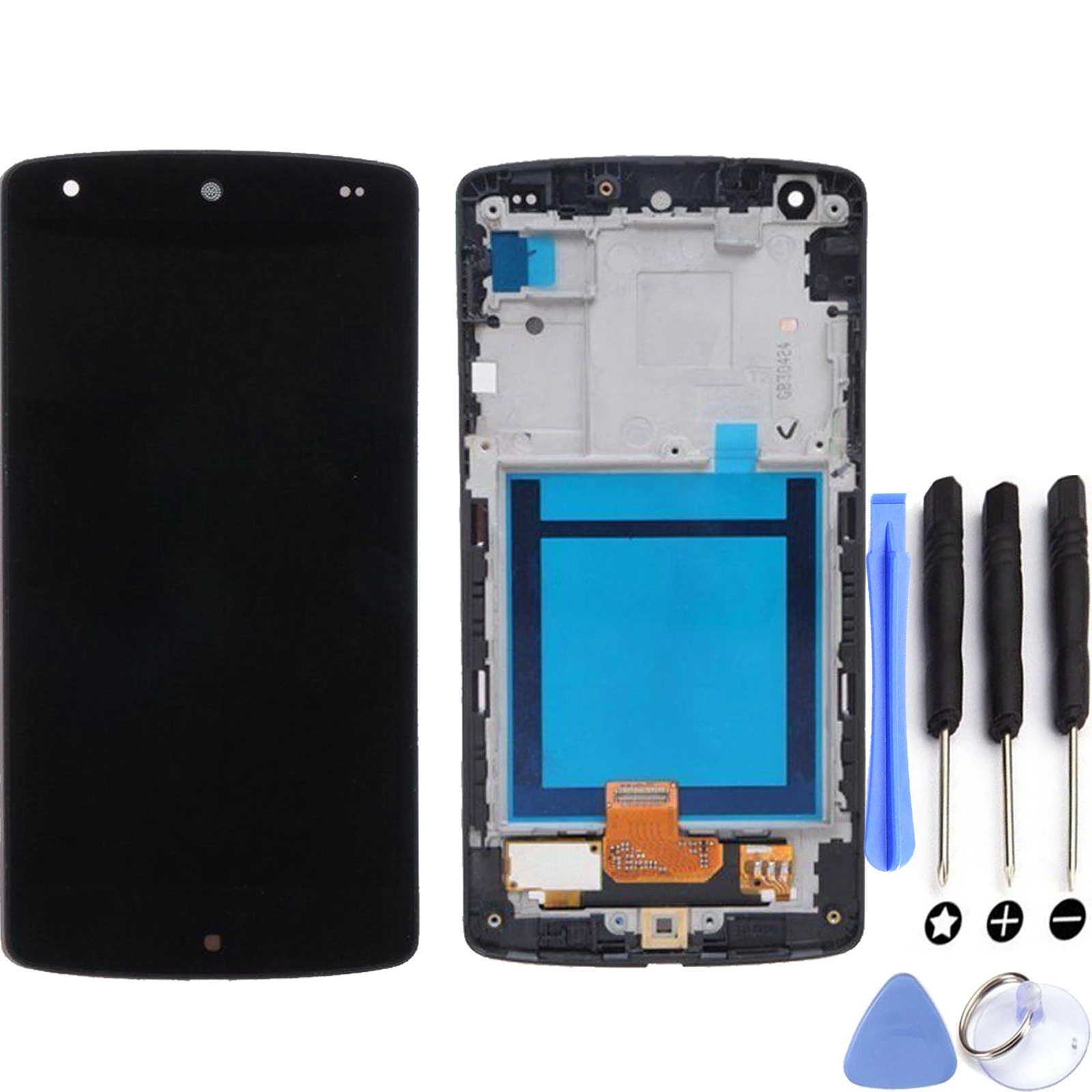 Kit Di Riparazione Dello Schermo Per Lg Nexus 5 D820 D821 Con Cornice Nera