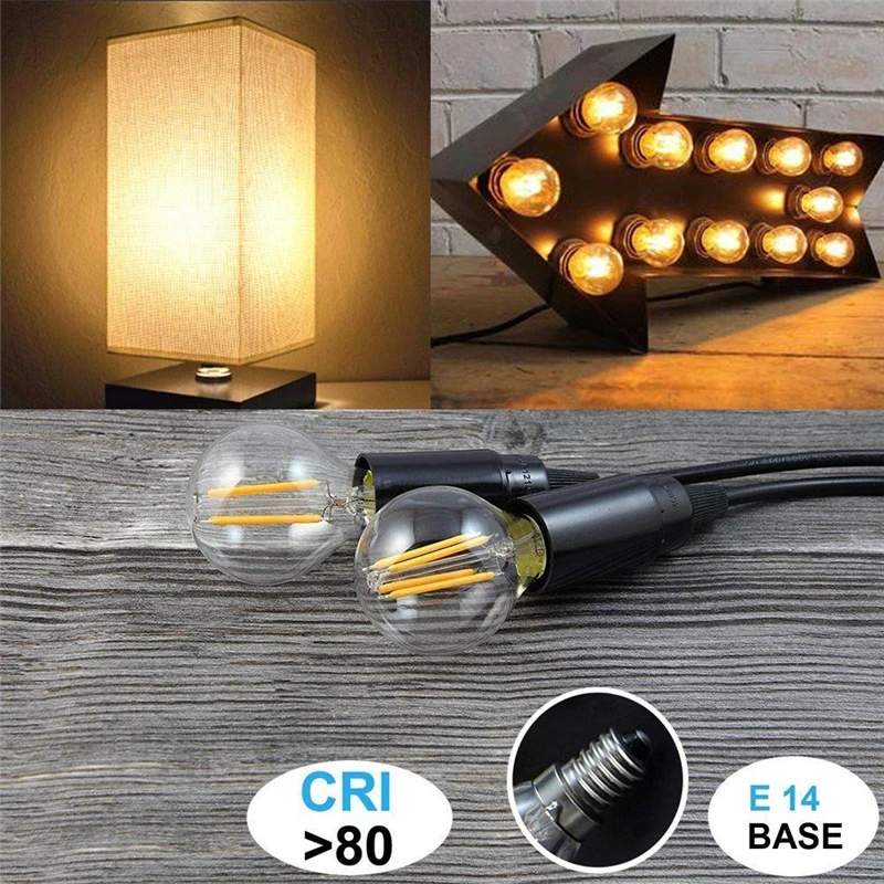 LED Bombillas 빛 E27 에디슨 유리 램프 G45 Led 필라멘트 전구 E14 4W 8W 12W 골동품 레트로 빈티지 Led 전구 220V