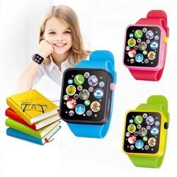 Montre bracelet pour enfants, jouets éducatifs, écran tactile 3D, musique, cadeaux pour bébés, montre d'apprentissage préscolaire 