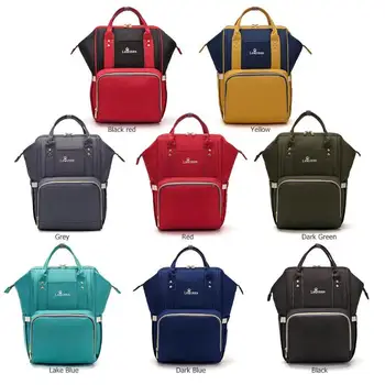 

Multifunctional large Capacity Mummy Bag Backpack Baby Diaper Bags Fashion Waterproof Diaper Organizer Portable Nappy Bag