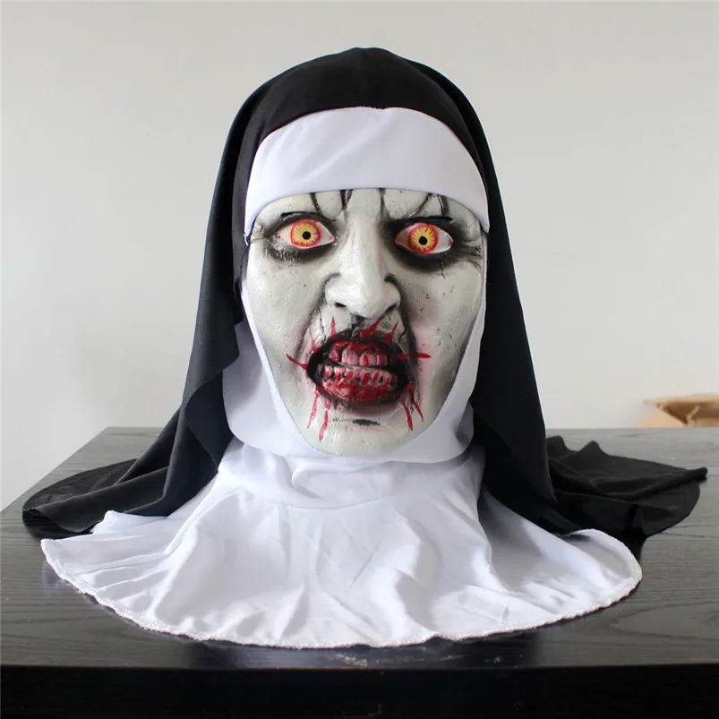 Halloween Party Mask Funny Scary Devil Zombie Dress Up Props Latex Horror Face Mask Latex Products Party Home Decoration 40AUG553
