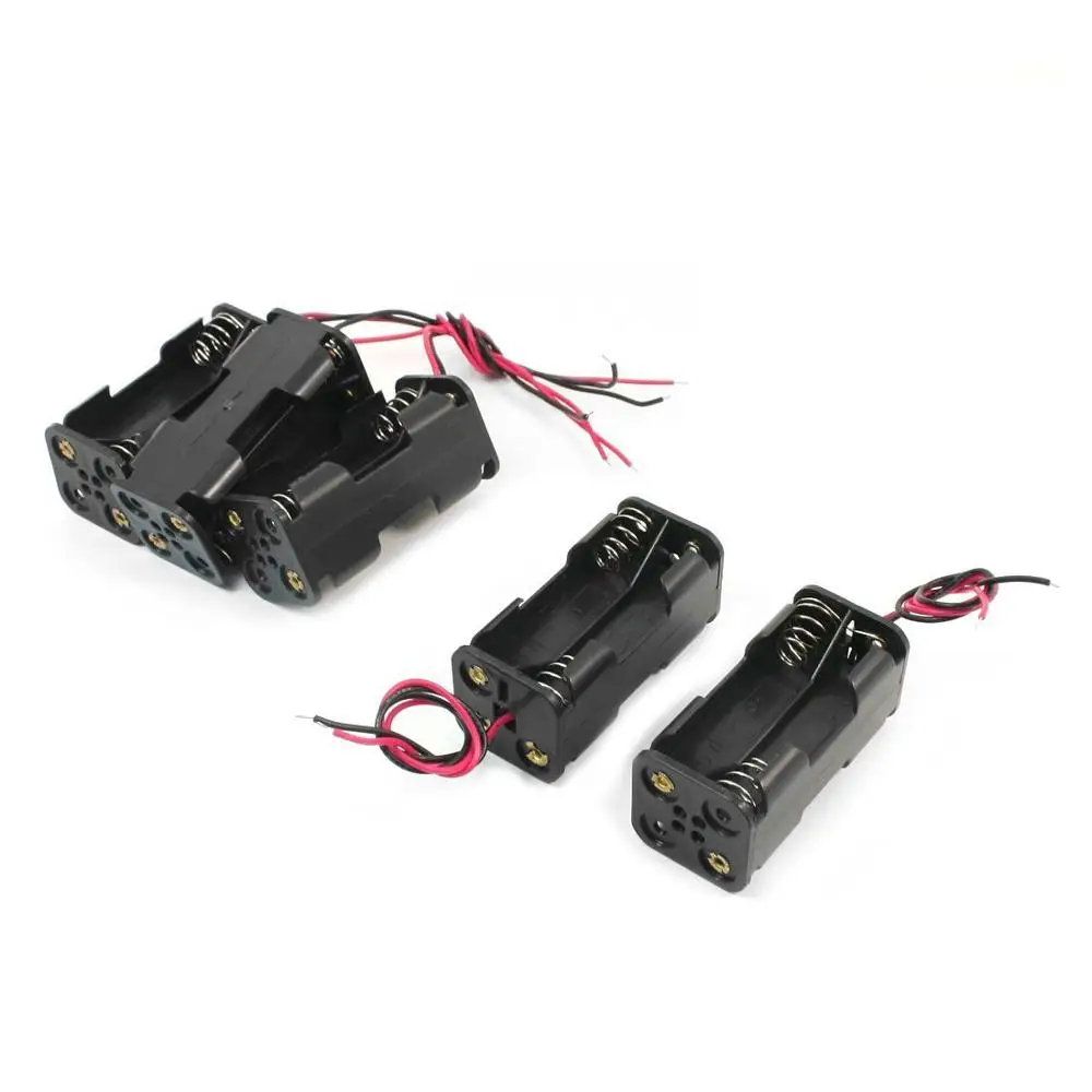 

MasterFire 500 шт./лот, черный 2-слойный аккумулятор 4x1,5 в AAA, чехол-держатель, коробка для хранения, 2 слота с проводами