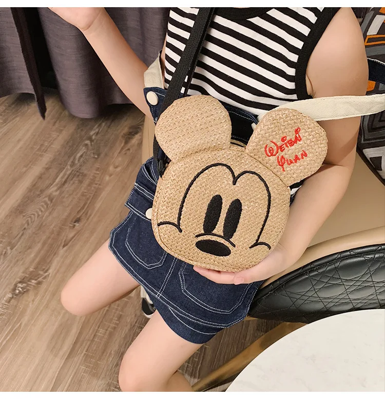 Disney minnie Детская сумка-мессенджер Маленькая девочка принцесса модная сумка на плечо женские сумки Микки Мальчик Детские кошельки