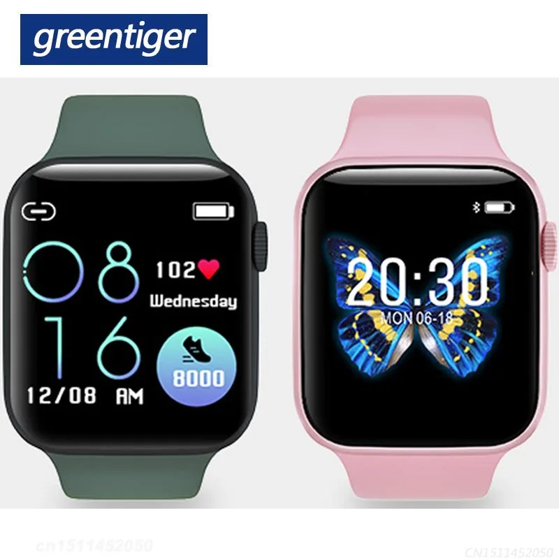 Greentiger Bluetooth CK78 умные часы для мужчин серии 5 монитор сердечного ритма IP68 Водонепроницаемый Будильник Напоминание smartwatch VS iwo 8 F8 Q8