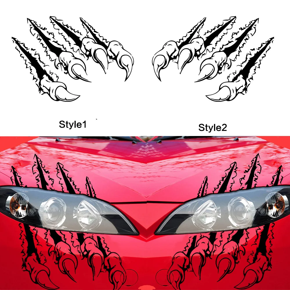 

Newest Paw prints were torn Car Stickers Vinyl Decal Decorate Sticker Waterproof Fashion Funny Car Styling Accessories