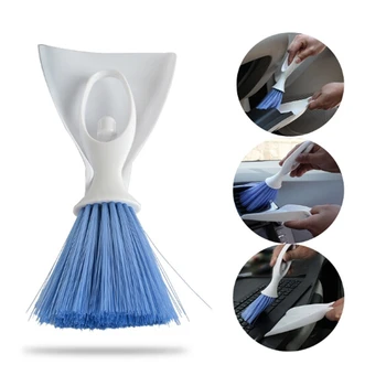 

Car Clean Brush Mini Broom Dustpan Set For Air Conditioner Vent Slit Brush Dusting Blind Keyboard Cleaning Washer