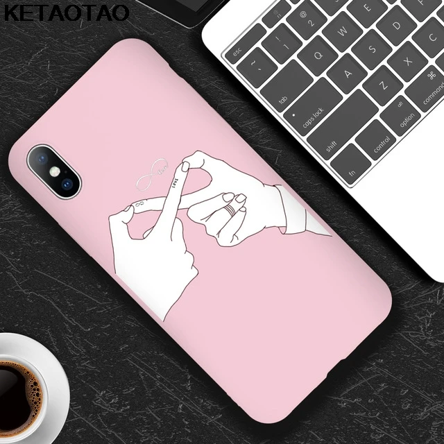 Чехол для телефона KETAOTAO с изображением сердца для iPhone 4S, SE, 5C, 5S, 6 s, 7, 8 Plus, X, XS, XR, 11 Pro, чехол из мягкого ТПУ, резины, силикона - Цвет: Золотой