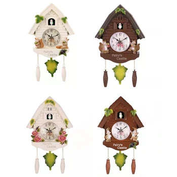 

NEW-Cute Bird Wall Clock Cuckoo Alarm Clock Cuckoo Clock Living Room Watch Brief Children Bedroom Decor Home Day Time Alarm Cloc