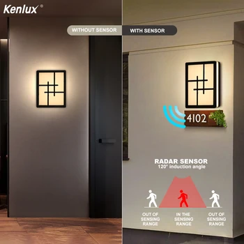 

LED Outdoor wall lamp Radar Motion Sensor led outdoor light porch light courtyard garden wall lights outdoor lighting