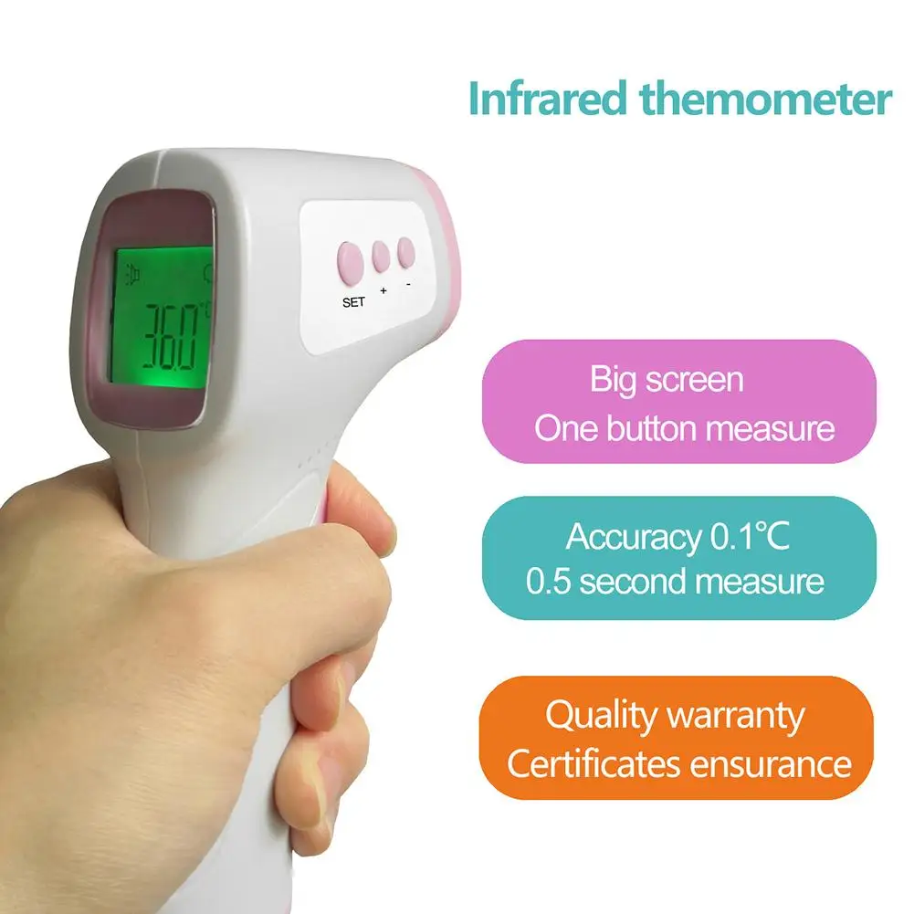 

Handheld Digital IR Infrared Body Fever Thermometer LCD Display Non-Contact Infared Forehead Thermometer Baby Care Dropshipping