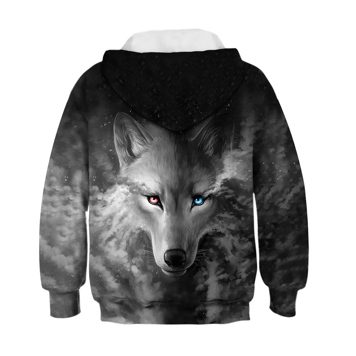 3D WOLF Boys Sweatshirt Hoodies Teens Spring Autumn Hooded Coat For Boys Kids Clothes Children Long Sleeve Pullover Tops