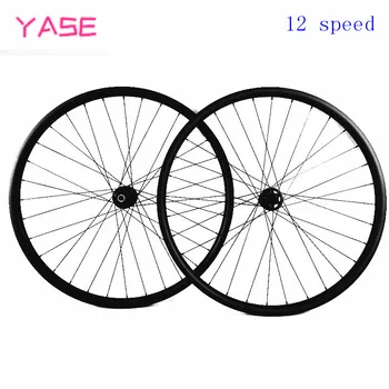 

650b wheelset 12 speed mountain bike wheels hookless 33.5x25mm asymmetry mtb carbon wheelset 15*110 12*148mm bicycle disc wheels