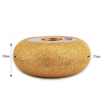 

Vacuum Brazed Grinding wheel Column M20 Marble Granite Stone Ceramic Gold