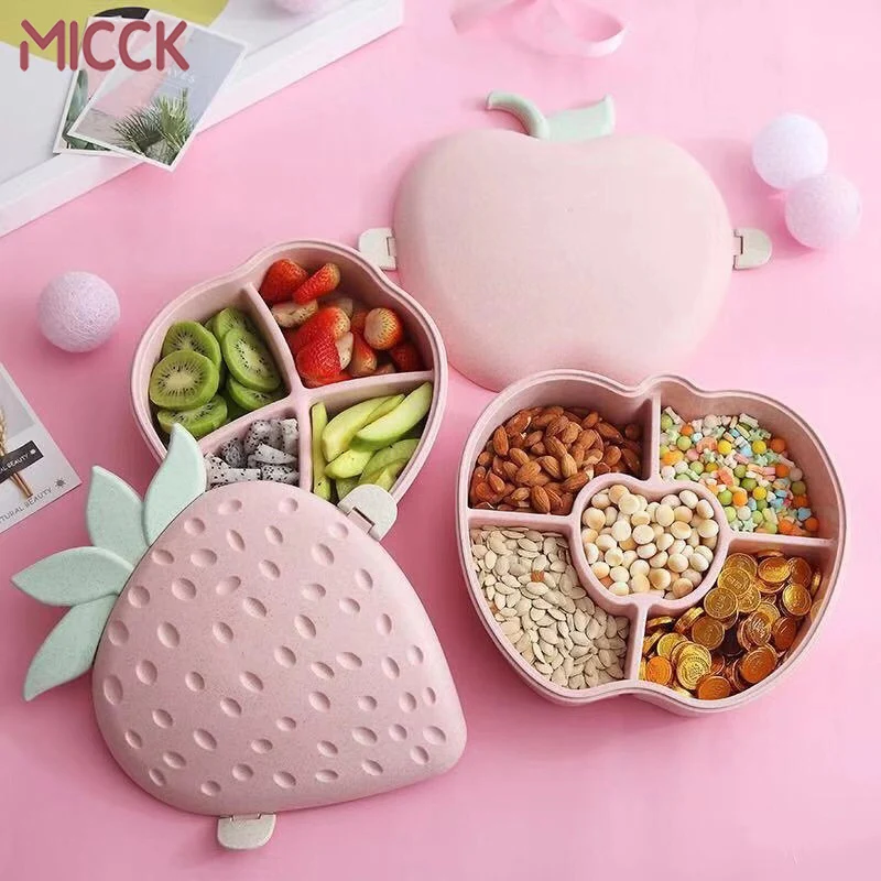 MICCK творческая Фруктовая тарелка коробка для хранения конфет 5 сеток Свадебная коробка для конфет для закусок органайзер для украшений Косметическая корзина для хранения сухих фруктов