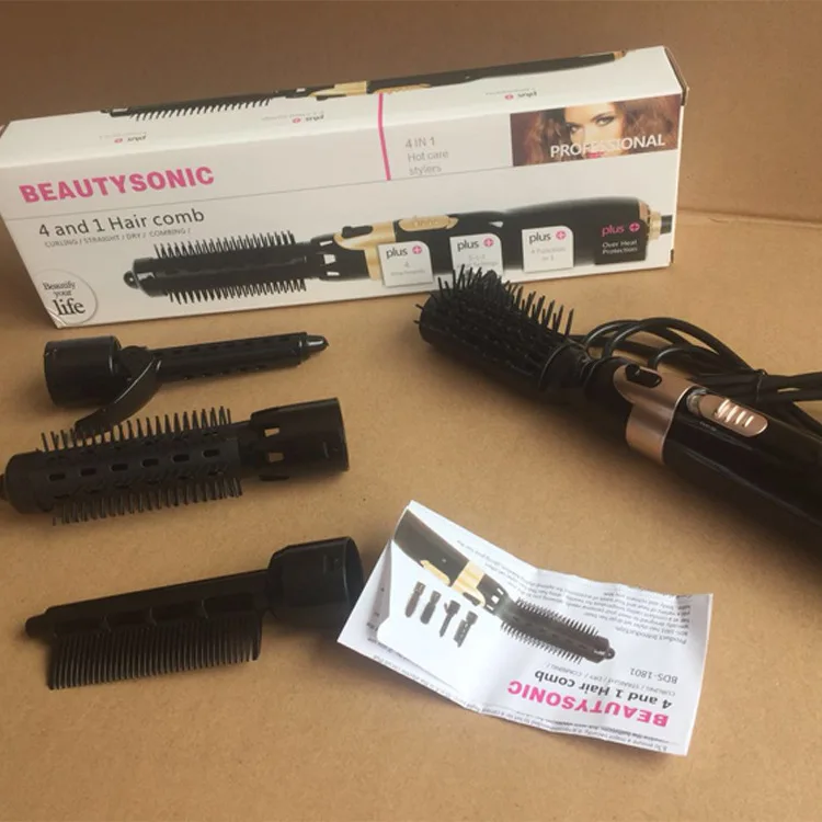  4 in 1 Electric Ion Straightener Hair Four-gear temperature adjustment Ceramic Tourmaline Ionic Fla