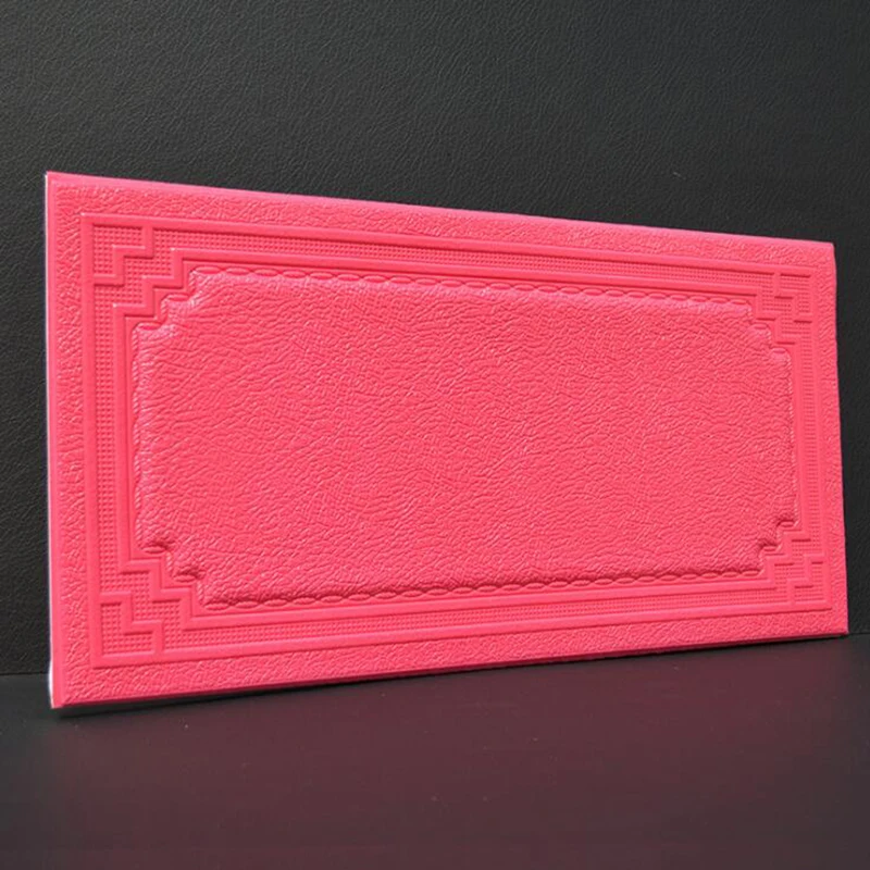 3D ПЭ пена Гибкая имитация кожи узор стикер на стену прямоугольник ТВ диван украшение стены мягкий чехол панель DIY художественная роспись