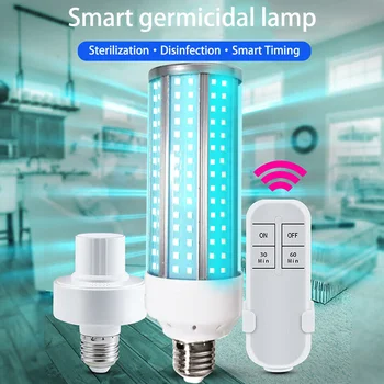 

UV 60W Lamp LED UVC Bulb E27 Household Light Bulbs with Remote Control for Home TSH Shop