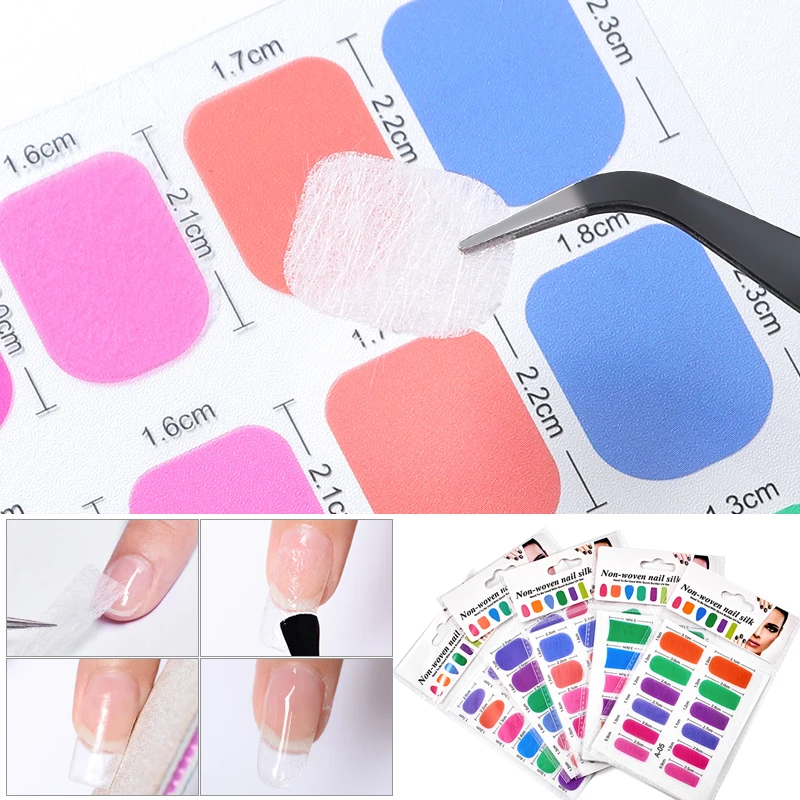 Nail Art Fiberglass for Gel Extension Nail Form Fiberglass Extension Gel Fiber Paper Acrylic DIY Manicure Accessory