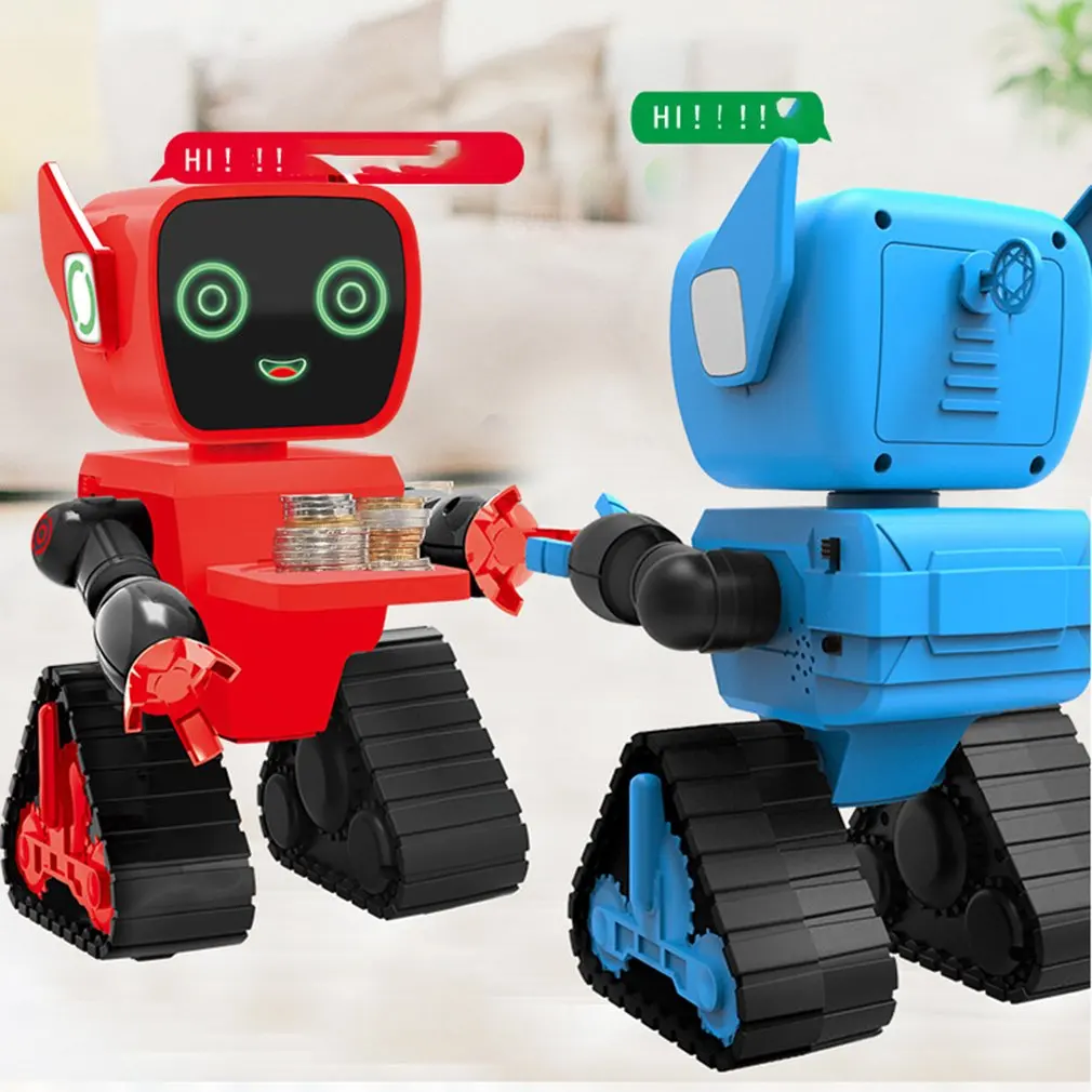 Милый RC Интеллектуальный робот игрушка Голосовая активированная Интерактивная Запись Поющая танцевальная рассказка RC робот игрушка детский подарок зеленый