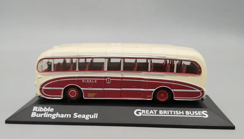 1/76 сплав большой Британский автобус модель Игрушечная машина Ribble Burlingham Seagull автобус коллекция игрушек