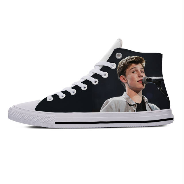 SHAWN MENDES THEMED HIGH TOP SHOES (8 VARIAN)