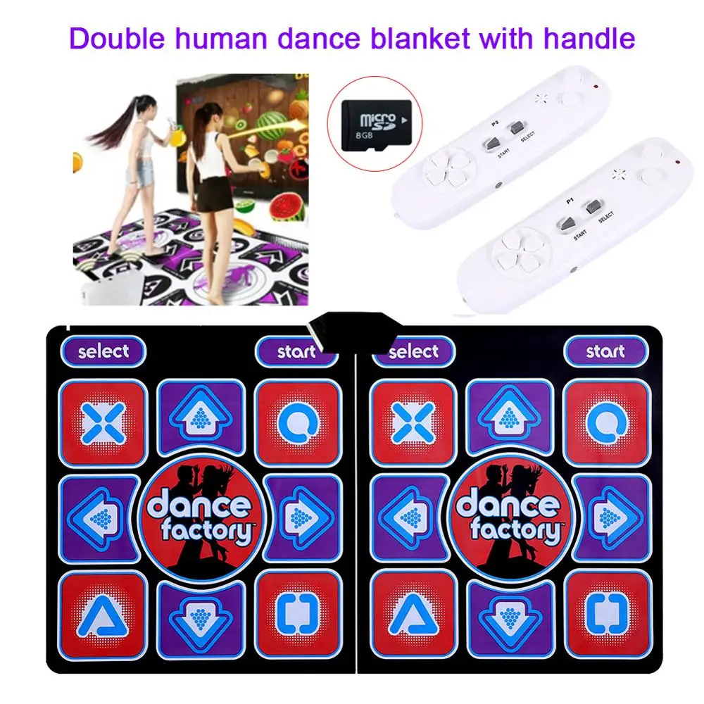 

Relefree Double Human Dance Blanket Pads Computer TV Slimming Dancer Blanket Mat Pad With Two Handle