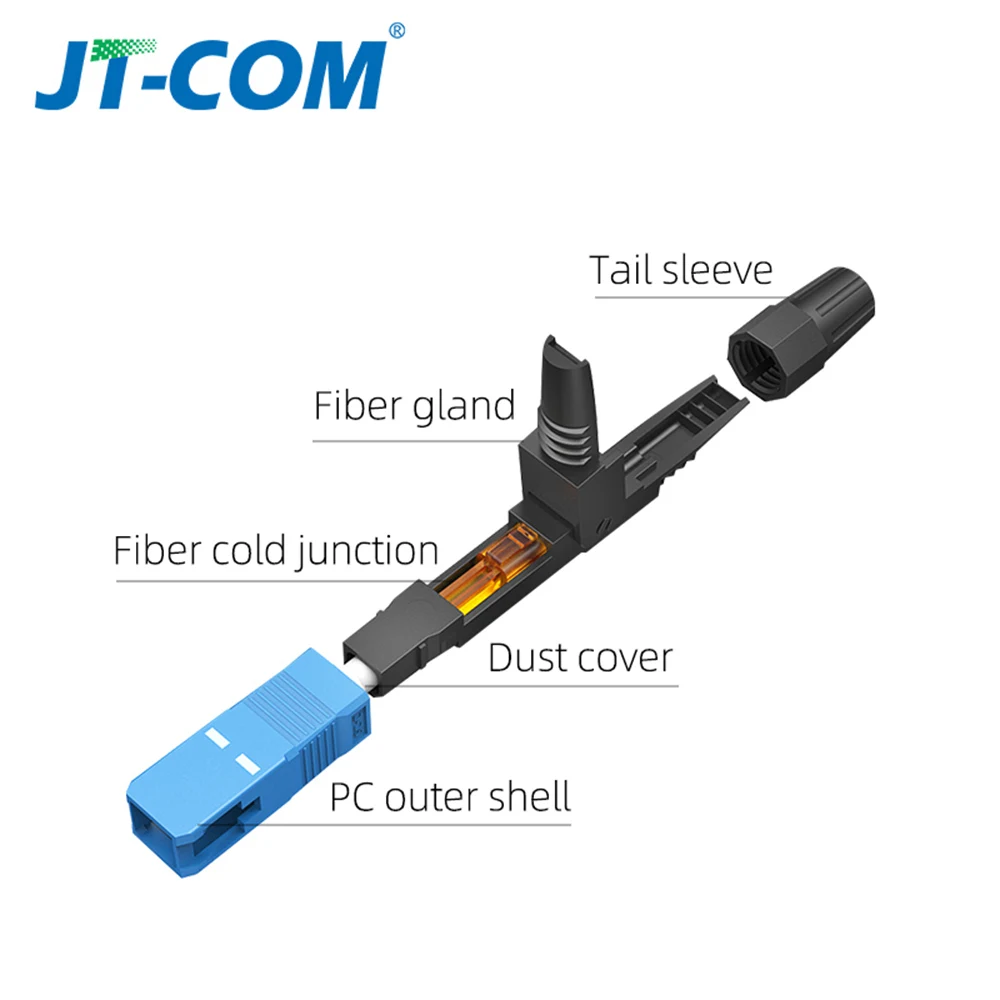 Fiber Optic Fast Connector FTTH SC APC Single Mode
