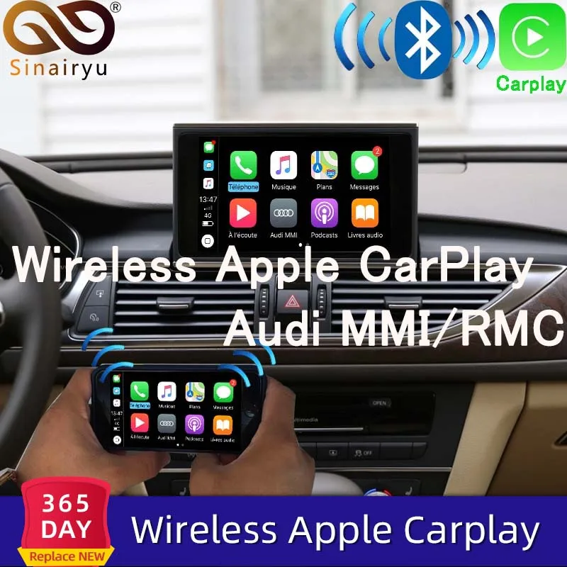 Sinairyu беспроводной Apple Carplay/Android Авто решение для Audi Q5 A4 A5 A6 A7 Q7 A3 Q3 Q2 B9 MMI с обратной камерой для Audi