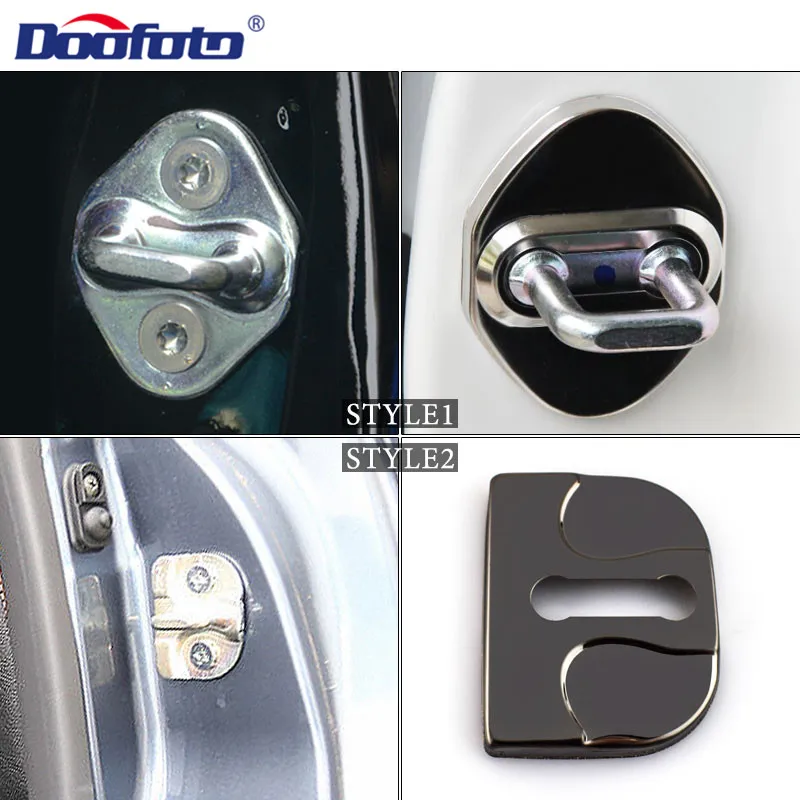 Doofoto 4x Автомобильный Дверной замок украшение крышка для Suzuki Honda Mazda Toyota Daihatsu Harried аксессуары дверной замок защитный чехол