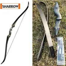 60 дюймов, изогнутый лук для правой руки, черный цвет, подарок, подставка для стрелы, 30 фунтов, 35 фунтов, 40 фунтов, 45 фунтов, 50 фунтов, 55 фунтов, 60bls, охотничий лук