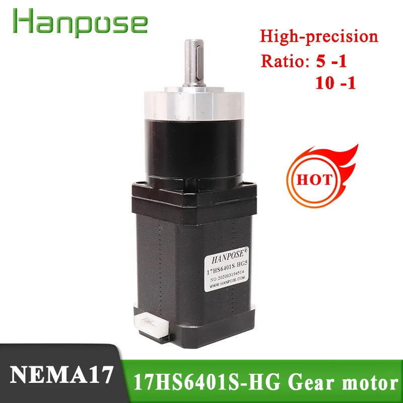 NEMA17 1 7a 70N.cm 60mm 17HS6401S-HG коэффициент 5:1 10:1 Высокая точность замедления трансмиссия